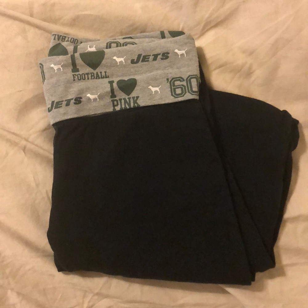 Jets fold over waist yoga pants 💚🏈💚